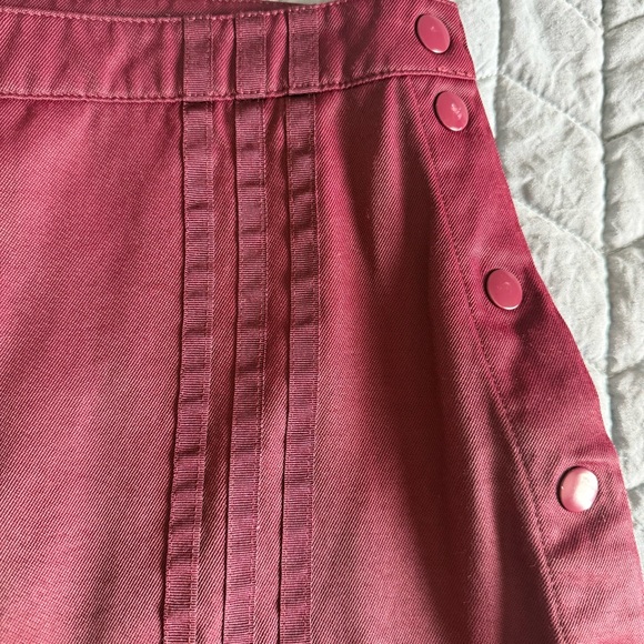 IVY PARK adidas Maroon cargo mini Skirt w/snap Button down closure street wear - Picture 6 of 16